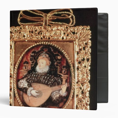 Queen Elizabeth I playing the lute 3 Ring Binder