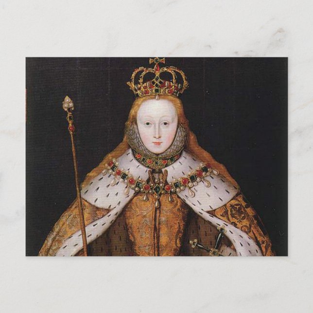Queen Elizabeth I Postcard (Front)
