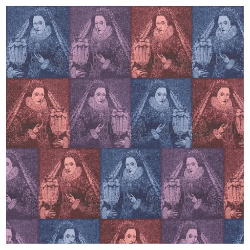 Queen Elizabeth I print Fabric