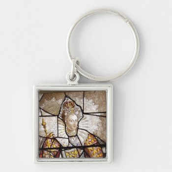 Queen Elizabeth I Stained Glass Keychain by Godsblossom at Zazzle