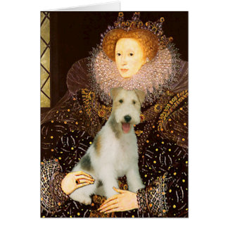 Queen Elizabeth I - Wire Fox Terrier #1 Cards