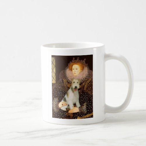 Queen Elizabeth I _ Wire Fox Terrier 1 Coffee Mug