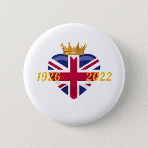 Queen Elizabeth II 1926_2022 Button