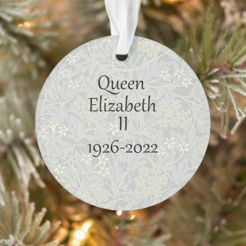 Queen Elizabeth II 1926_2022 Christmas Ornament