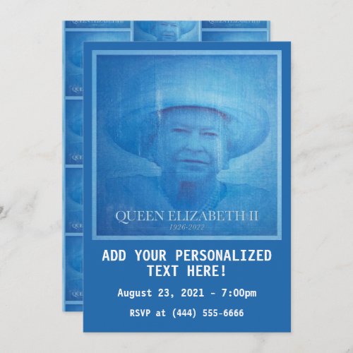 Queen Elizabeth II 1926_2022 Invitation