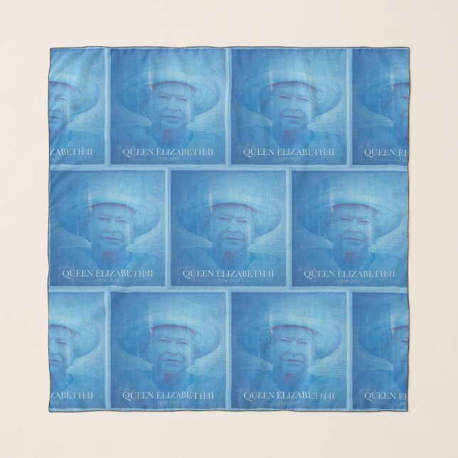 Queen Elizabeth II 1926-2022 Scarf (Front)