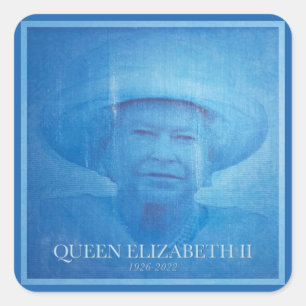 Queen Elizabeth II 1926-2022 Square Sticker