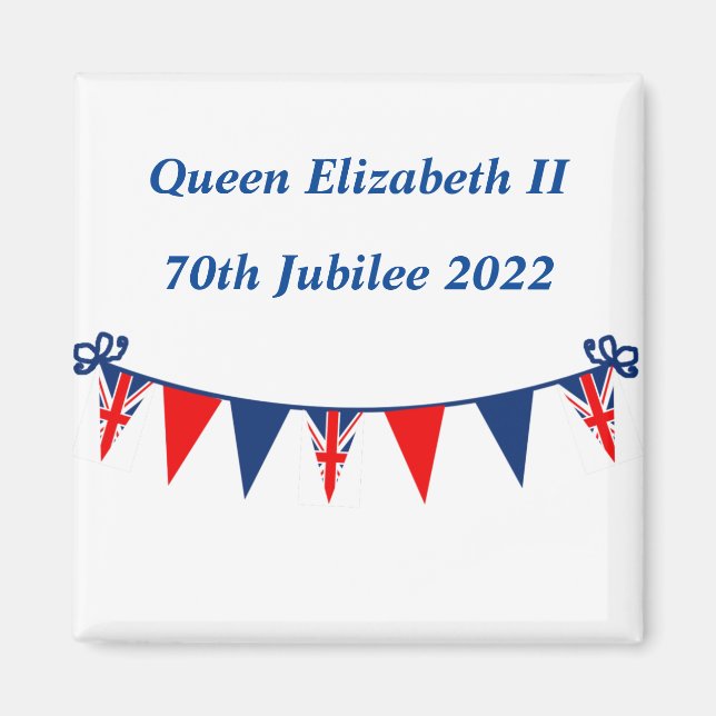 Queen Elizabeth II 70th Jubilee 2022  Magnet (Front)