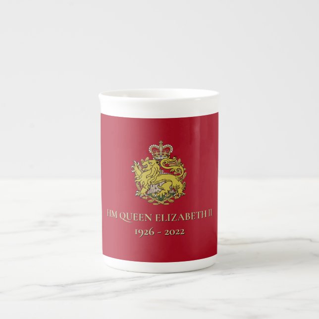 Queen Elizabeth II Commemorative Bone China Mug (Front)
