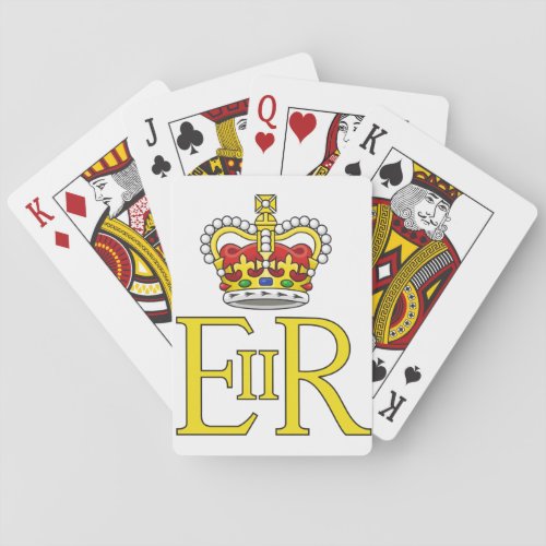 Queen Elizabeth II Crest Royals Royalty Monarchy Playing Cards