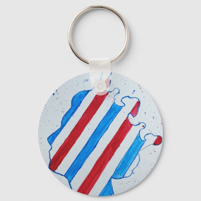 Queen Elizabeth II Jubilee Platinum England UK Keychain (Front)