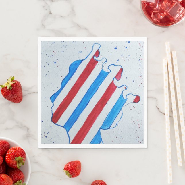 Queen Elizabeth II Jubilee Platinum England UK  Napkins (Insitu)