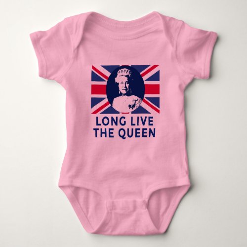 Queen Elizabeth II Long Live the Queen Baby Bodysuit
