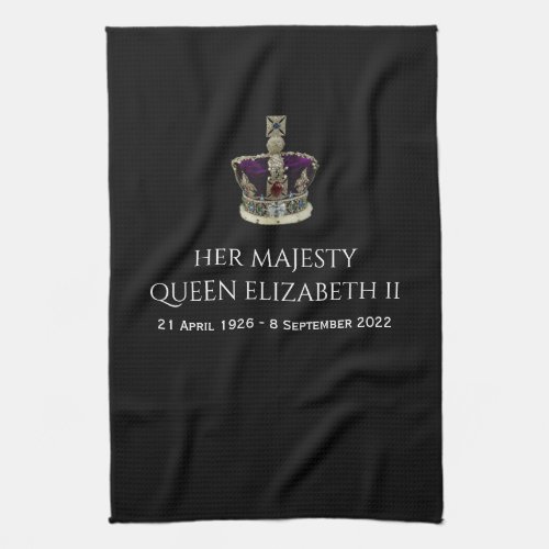 Queen Elizabeth II Memorial 1926_2022 Kitchen Towel