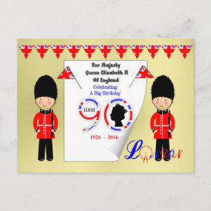 Queen Elizabeth II Of England 90th Birthday Postcard