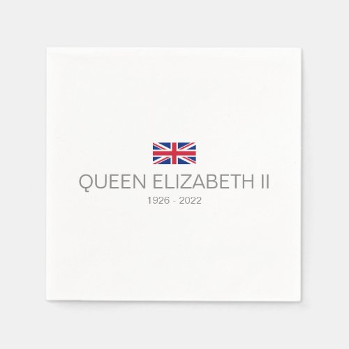 Queen Elizabeth II Paper Napkin 