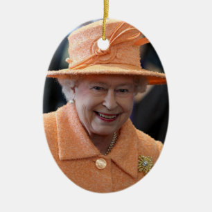 Queen Elizabeth II Queen of the United Kingdom Ceramic Ornament