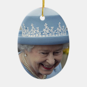Queen Elizabeth II Queen of the United Kingdom Ceramic Ornament