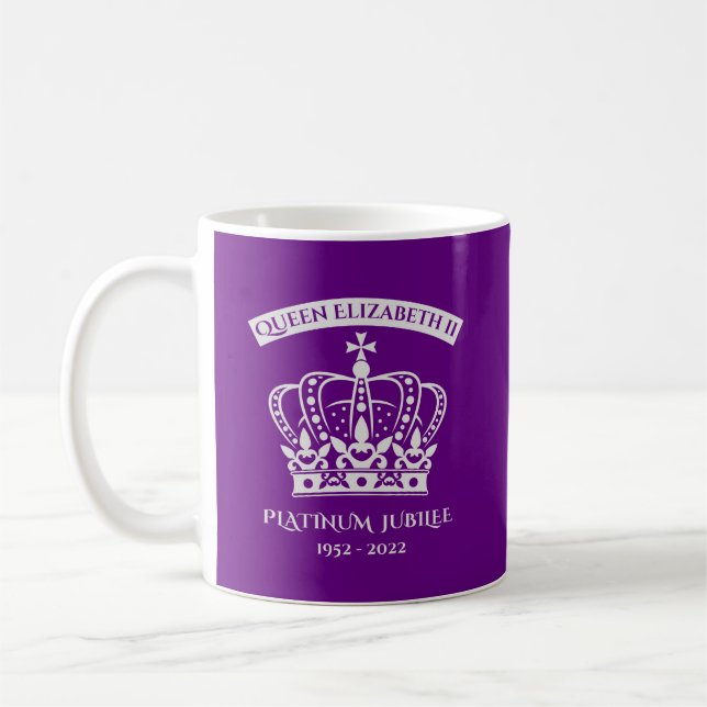 Queen Elizabeth II | Queen's Platinum Jubilee 2022 Coffee Mug (Left)