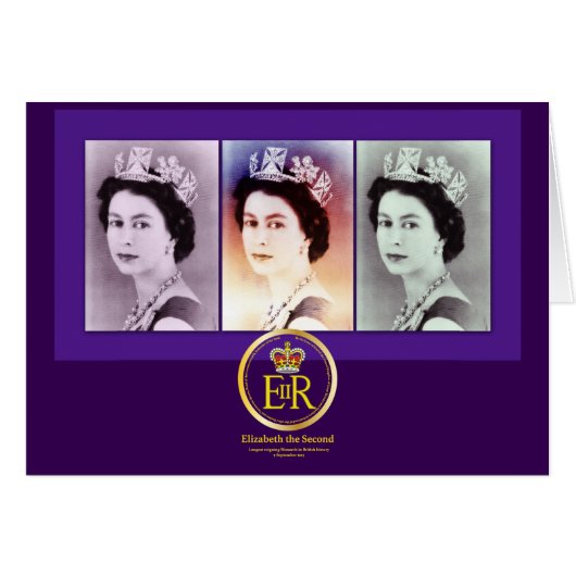 Queen Elizabeth II Reign Cards (Front Horizontal)