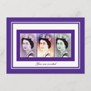 Queen Elizabeth II Reign Invitation