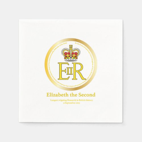 Queen Elizabeth II Reign Paper Napkins