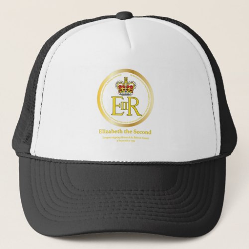 Queen Elizabeth II Reign Trucker Hat