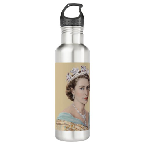 Queen Elizabeth II Stainless Steel Water Bottle
