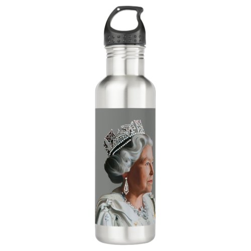 Queen Elizabeth II Stainless Steel Water Bottle