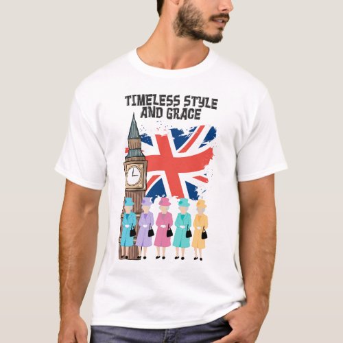 Queen Elizabeth II_ Timeless Style and Grace T_Shirt