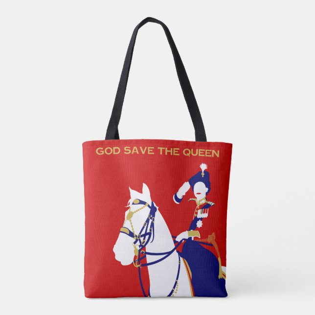 Queen Elizabeth II Trooping the Color Tote (Back)