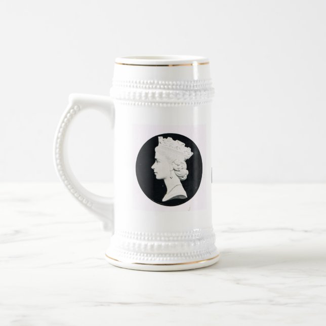 Queen Elizabeth II, vivat Regina Beer Stein (Left)