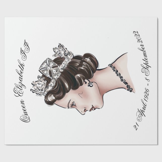 Queen Elizabeth II Wrapping Paper (Flat)