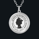 Queen Elizabeth ll Commemorative Silver Plated Necklace<br><div class="desc">Queen Elizabeth ll Commemorative Silver Plated Necklace 1926-2022, In Honor Of Our Great Monarch Queen Elizabeth ll May She Rest In Peace.</div>