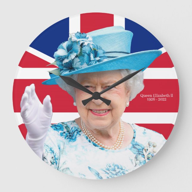 Queen Elizabeth ll Large Clock (Front)