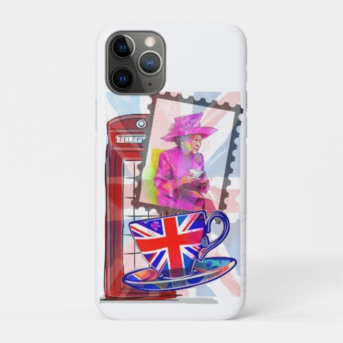 Queen Elizabeth_ London Tourist Big Ben iPhone 11 Pro Case