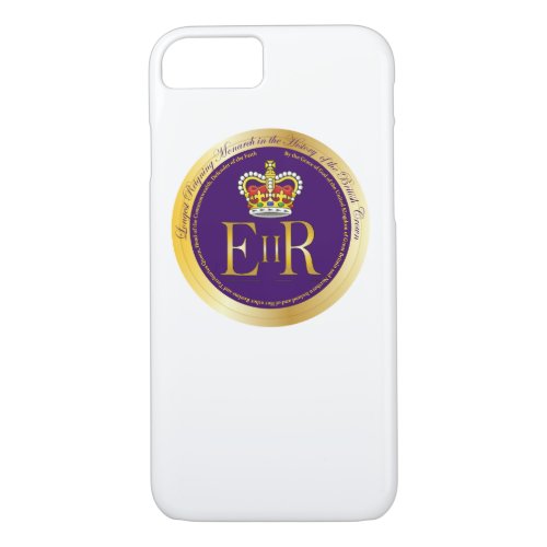 Queen Elizabeth Longest Reign Medal iPhone 87 Case