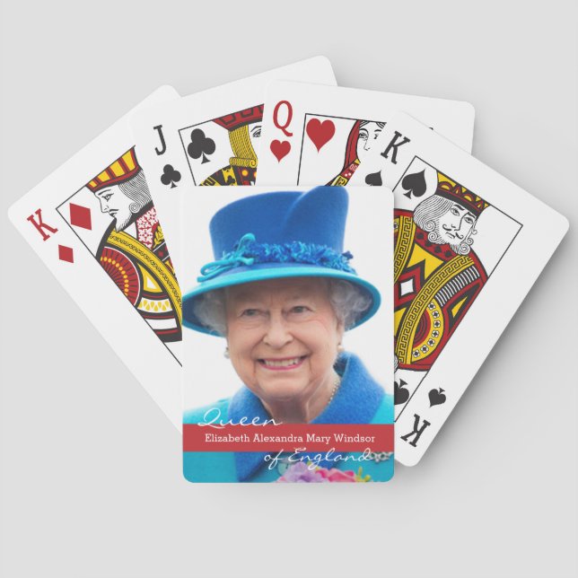 Queen Elizabeth of England Poker Cards (Back)