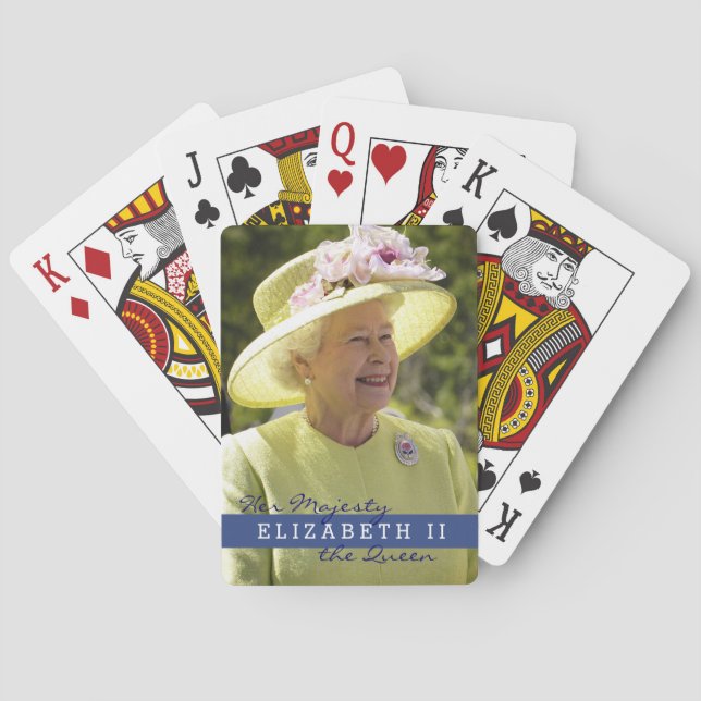Queen Elizabeth of England Poker Cards (Back)