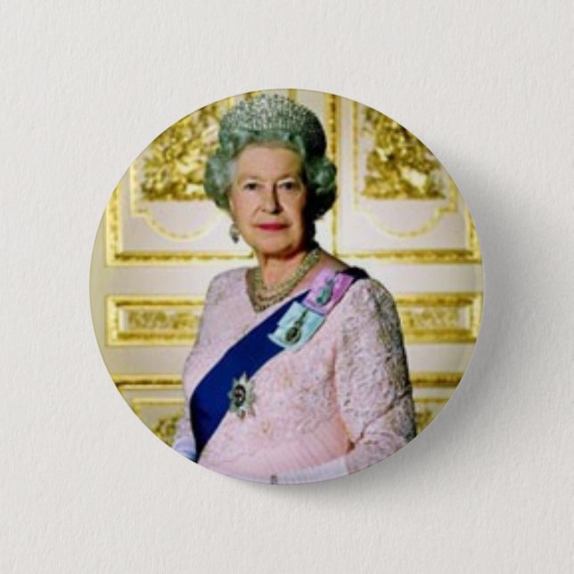 Queen Elizabeth Pinback Button (Front)