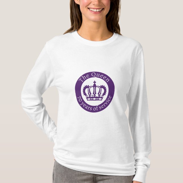 Queen Elizabeth Platinum Jubilee - The Queen T-Shirt (Front)