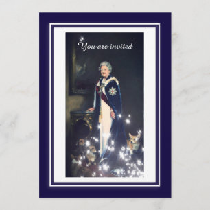 Queen Elizabeth Portrait Invitation