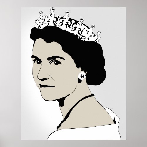 queen elizabeth poster
