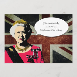 Queen Elizabeth Tea Party Invitation