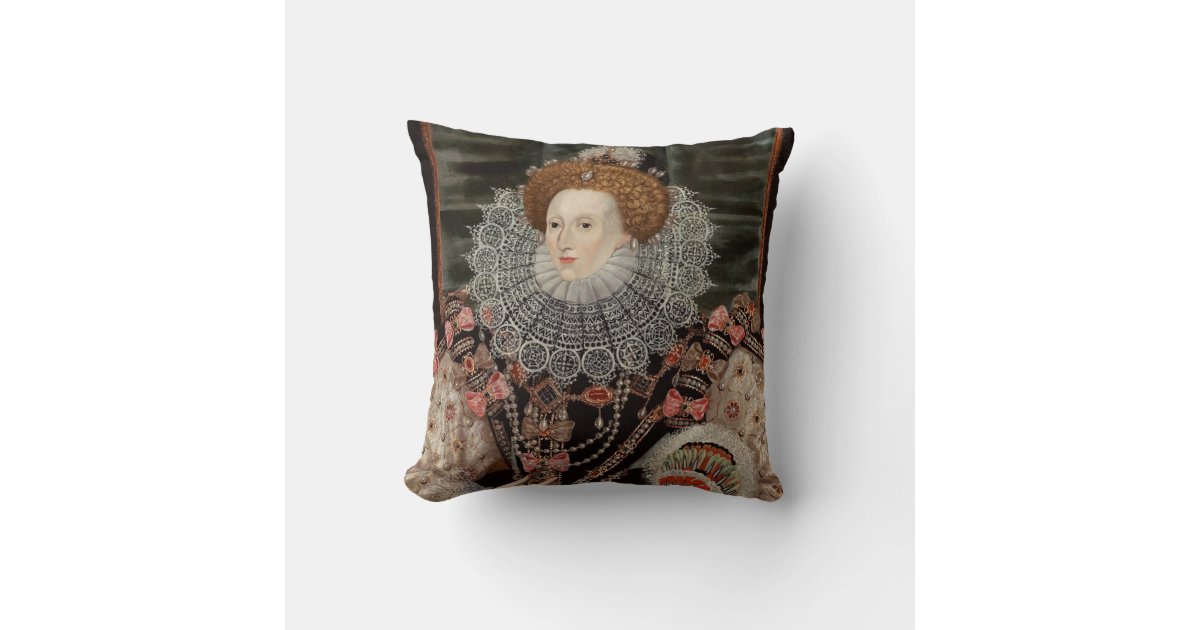 Queen Elizabeth the 1st pillow Zazzle
