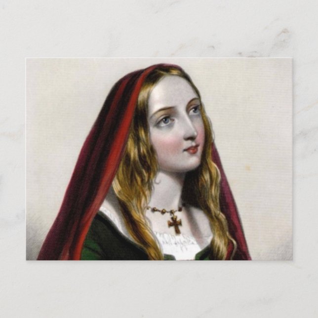 Queen Elizabeth Woodville Postcard (Front)