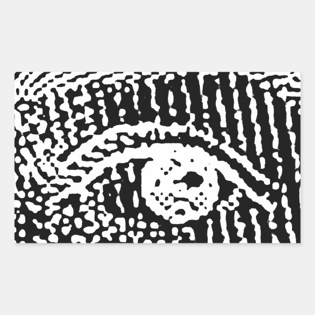 Queen Elizabeth's Eyes Rectangular Sticker (Front)