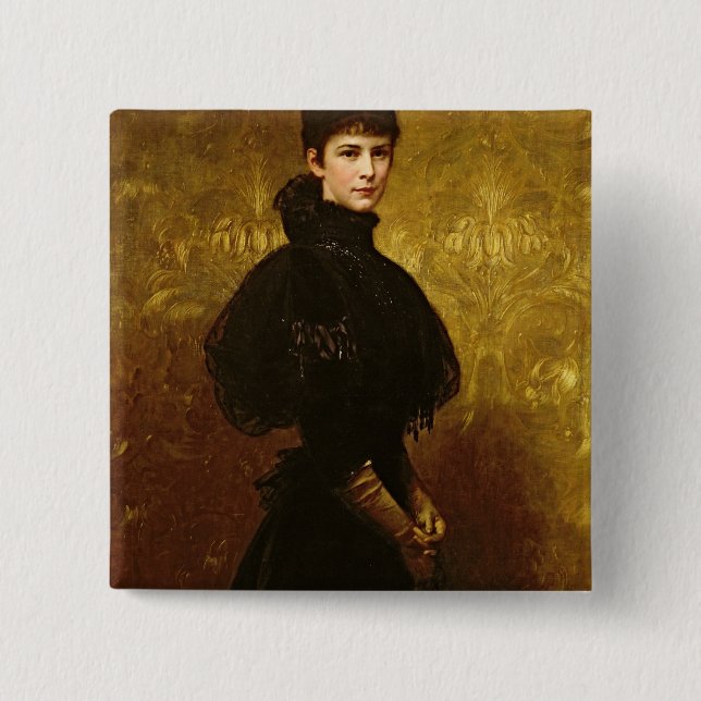 Queen Erzsebet Button (Front)