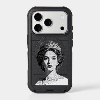 Queen Esther Calligraphy Portrait - Vintage Script iPhone 17 Pro Case