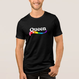 QUEEN Fabulous Drag Title Gay Community Queer Tri-Blend Shirt